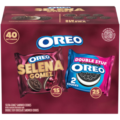 【Flash Sale】Selena Gomez & OREO Double Stuf Cookies Variety Pack. 1.02 oz.. 40 pk.